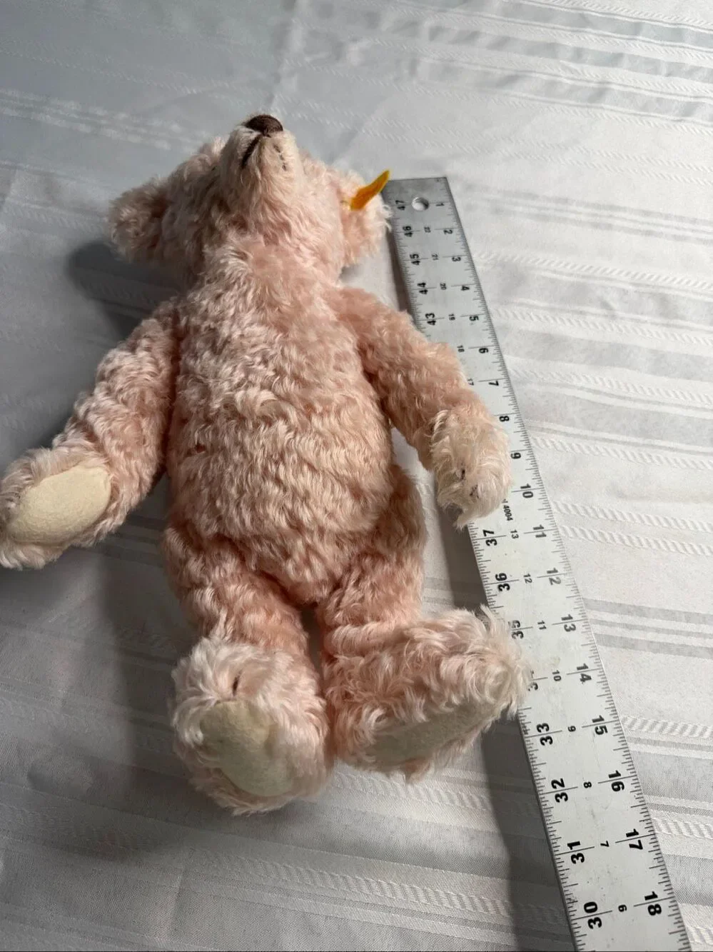 Steiff Classic 1907 Pink Mohair Teddy Bear Growler Jointed 000270 Germany